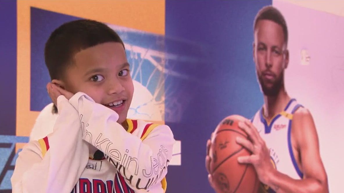 8-yr-old boy battling cancer gets his wish to see his favorite player Stephen Curry and the Warriors play